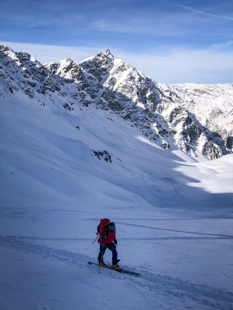 Massif Queyras ski de rando ski de randonnée Tête du Longet Saint Véran col de la Noire refuge de la Blanche