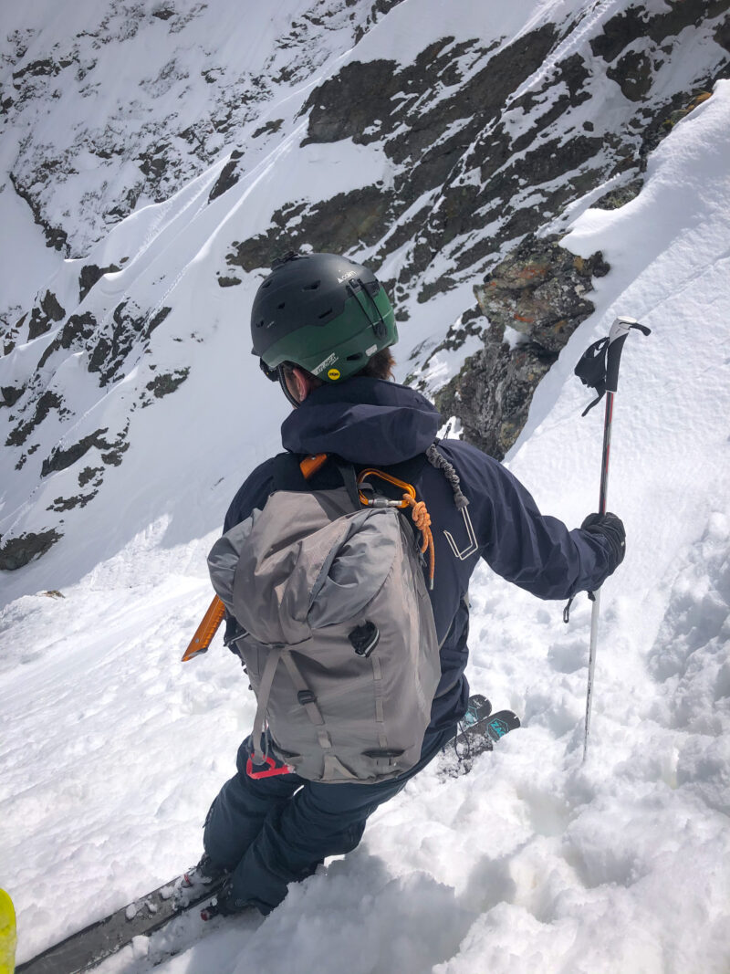 Mont Oreb face nord Aiguille Rouge Mont Blanc ski de randonnée ski de pente raide ski de rando