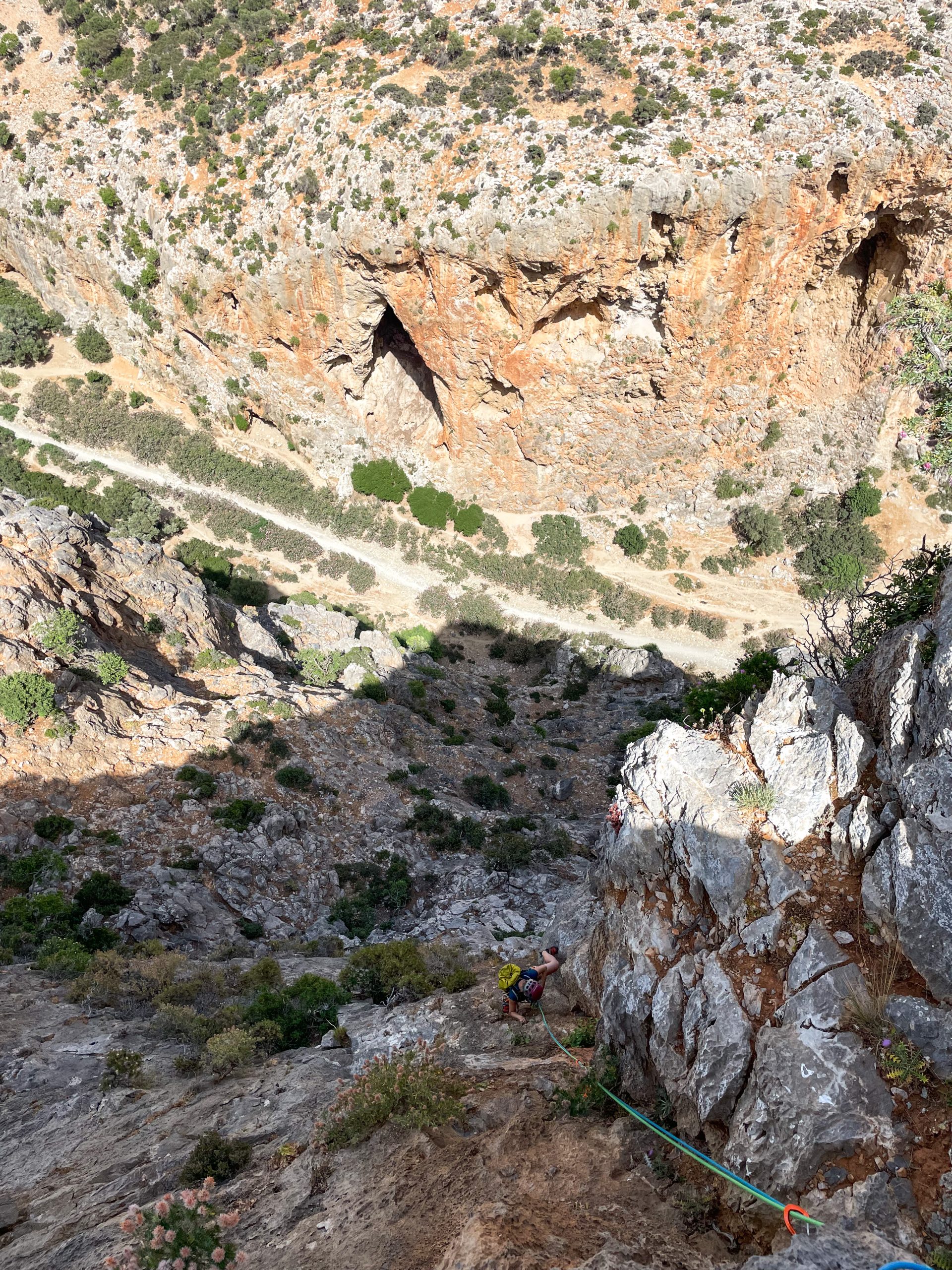 grande voie Escalade Grèce île Crète Agio Faranfo Farago Le syndrome de Calimero climb climbing