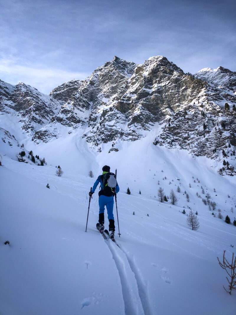 Massif Queyras ski de rando ski de randonnée Tête du Longet Saint Véran col de la Noire refuge de la Blanche