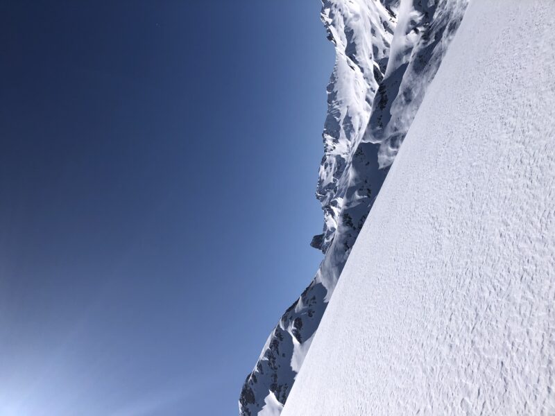 Pointe d'Arpire Beaufortain ski pente raide ski de rando ski de randonnée Arêches Beaufort Roselend ouverture steep ski skiing