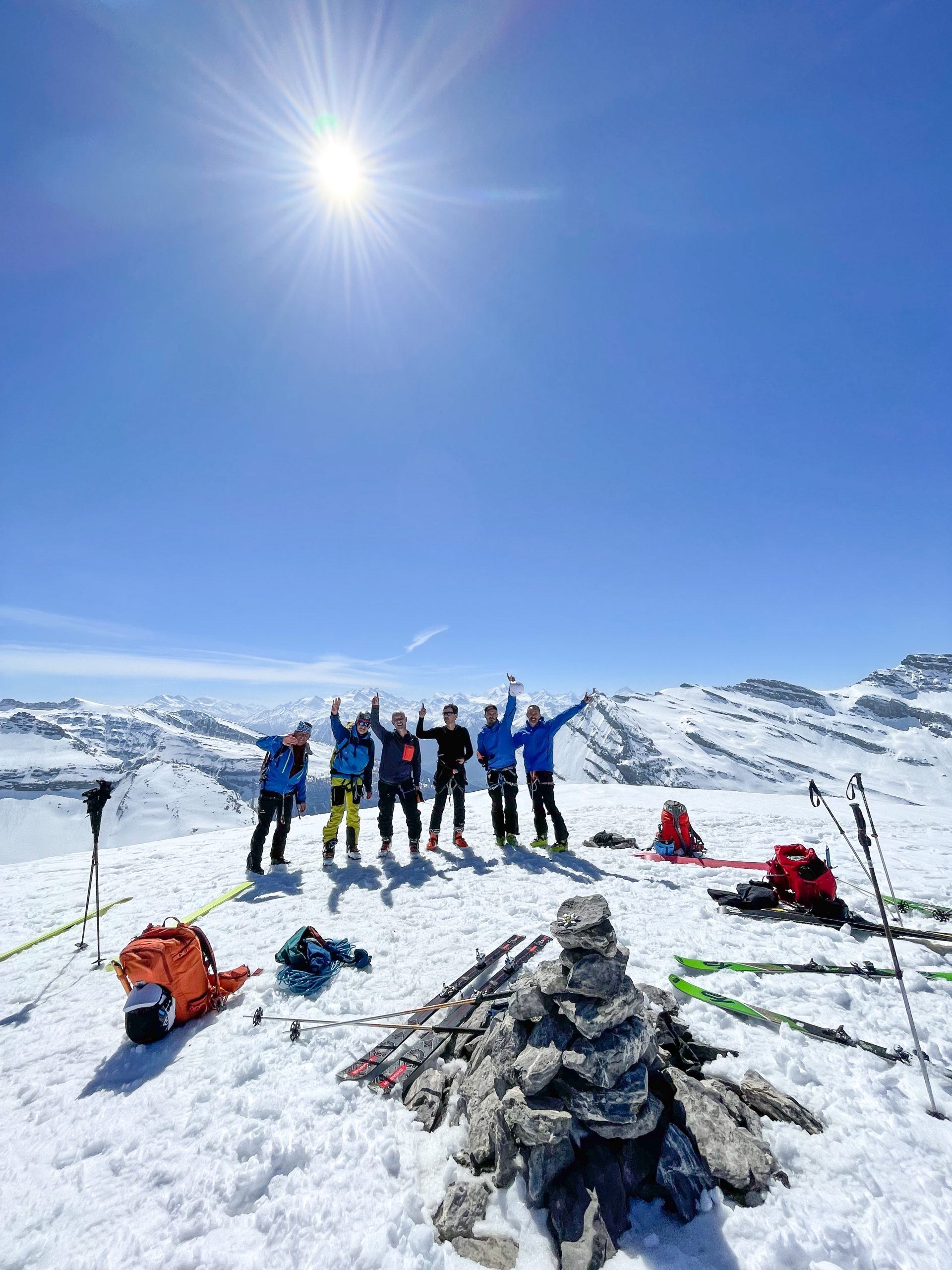 Raid à ski Wildstrubel ski de randonnée Oberland Alpes Suisse Laukerbad Adelboden