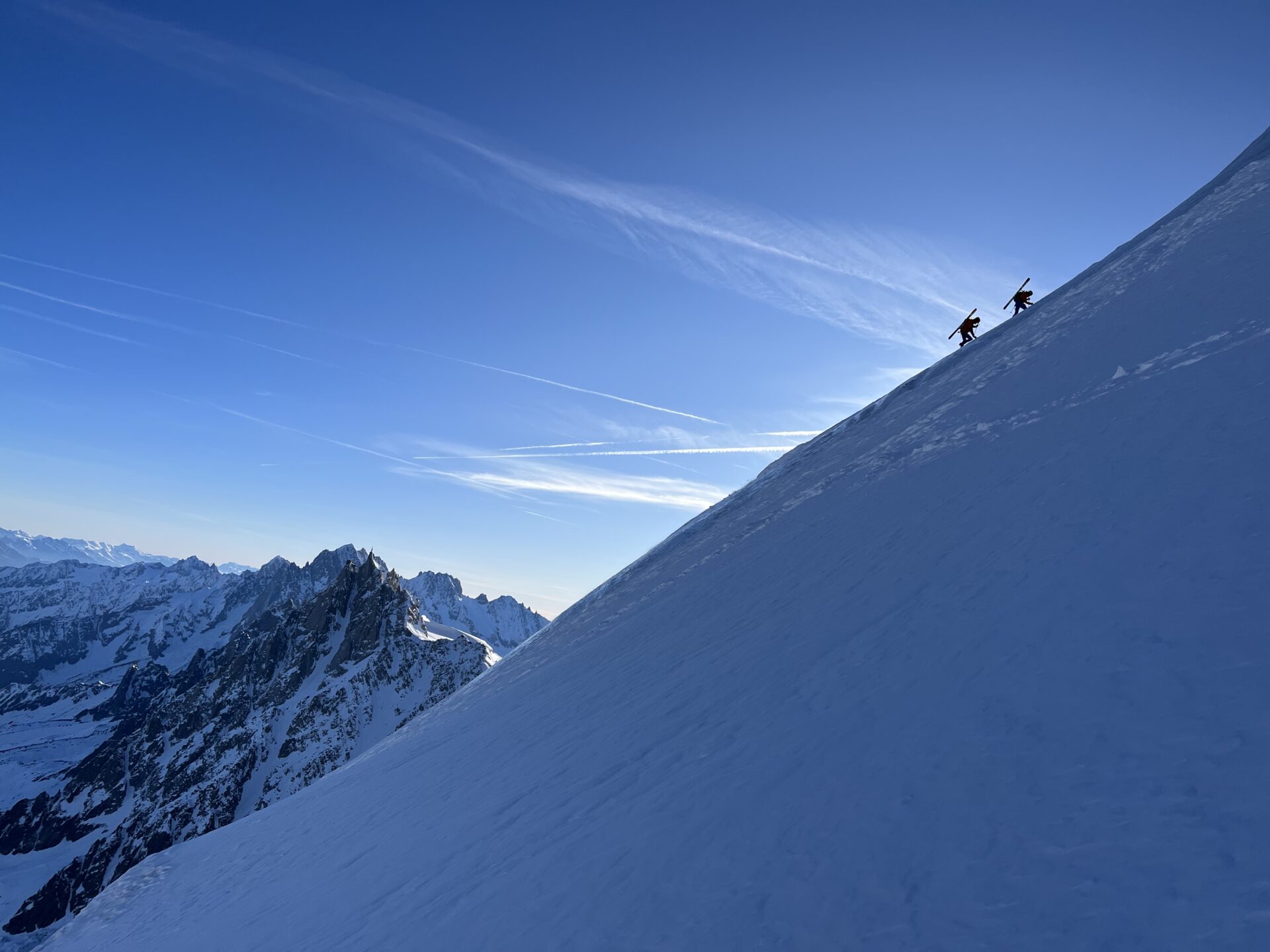 alpinisme ski randonnée Mont Blanc Chamonix Dôme Gouter arête nord Bosses refuge Grands Mulets glacier Bosson face nord Vallot