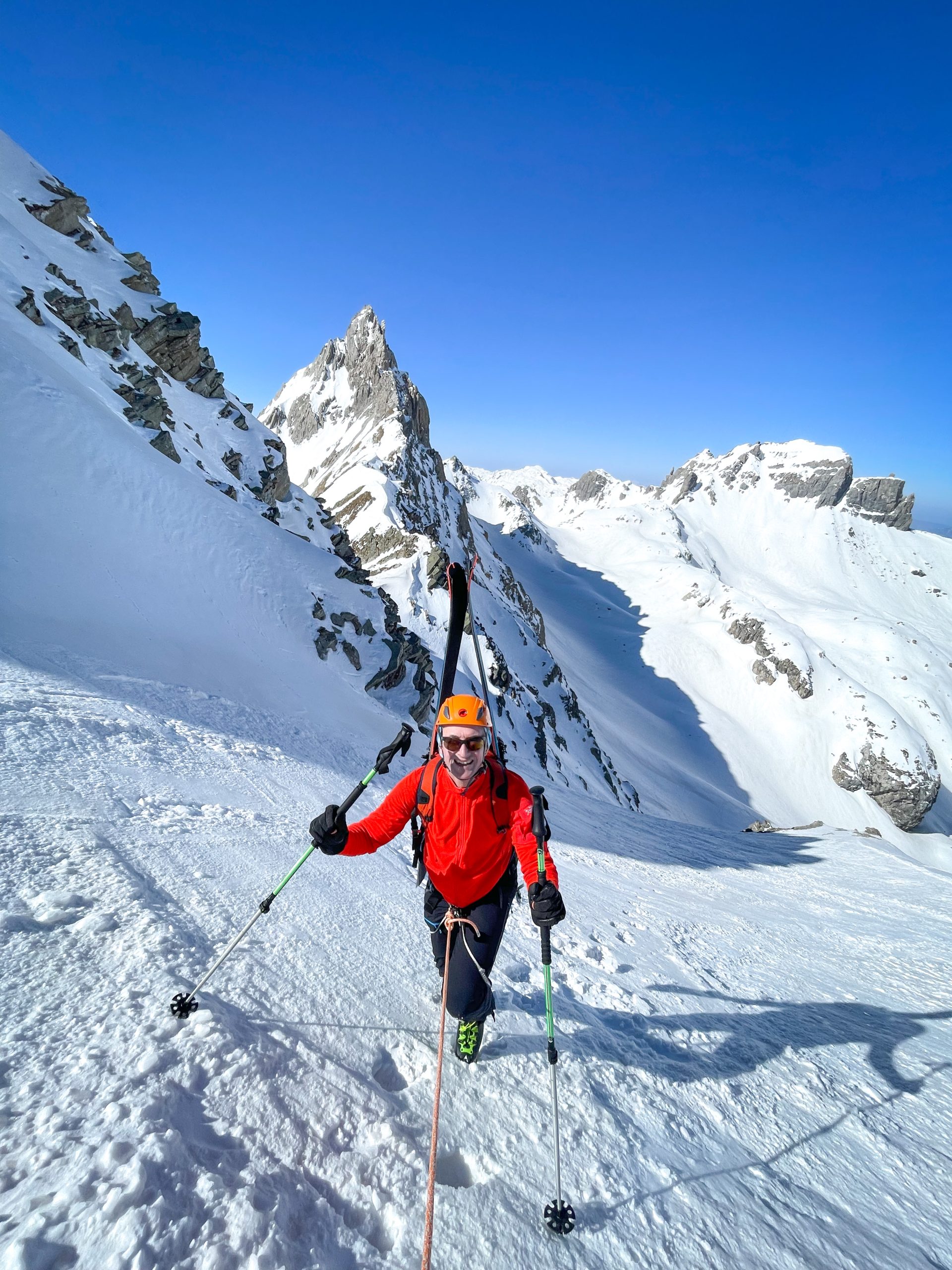 Beaufortain ski de randonnée alpinisme couloir refuge Presset aiguille de la Nova