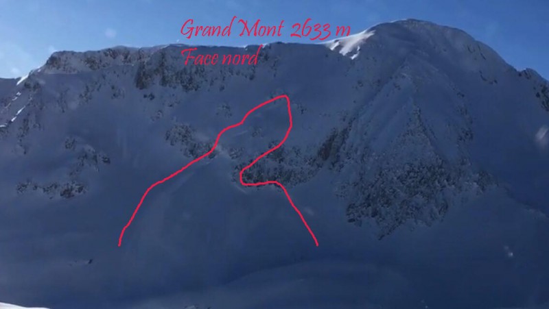 Gd Mt face nord Avalanche Légétte Mirantin 15.03.18