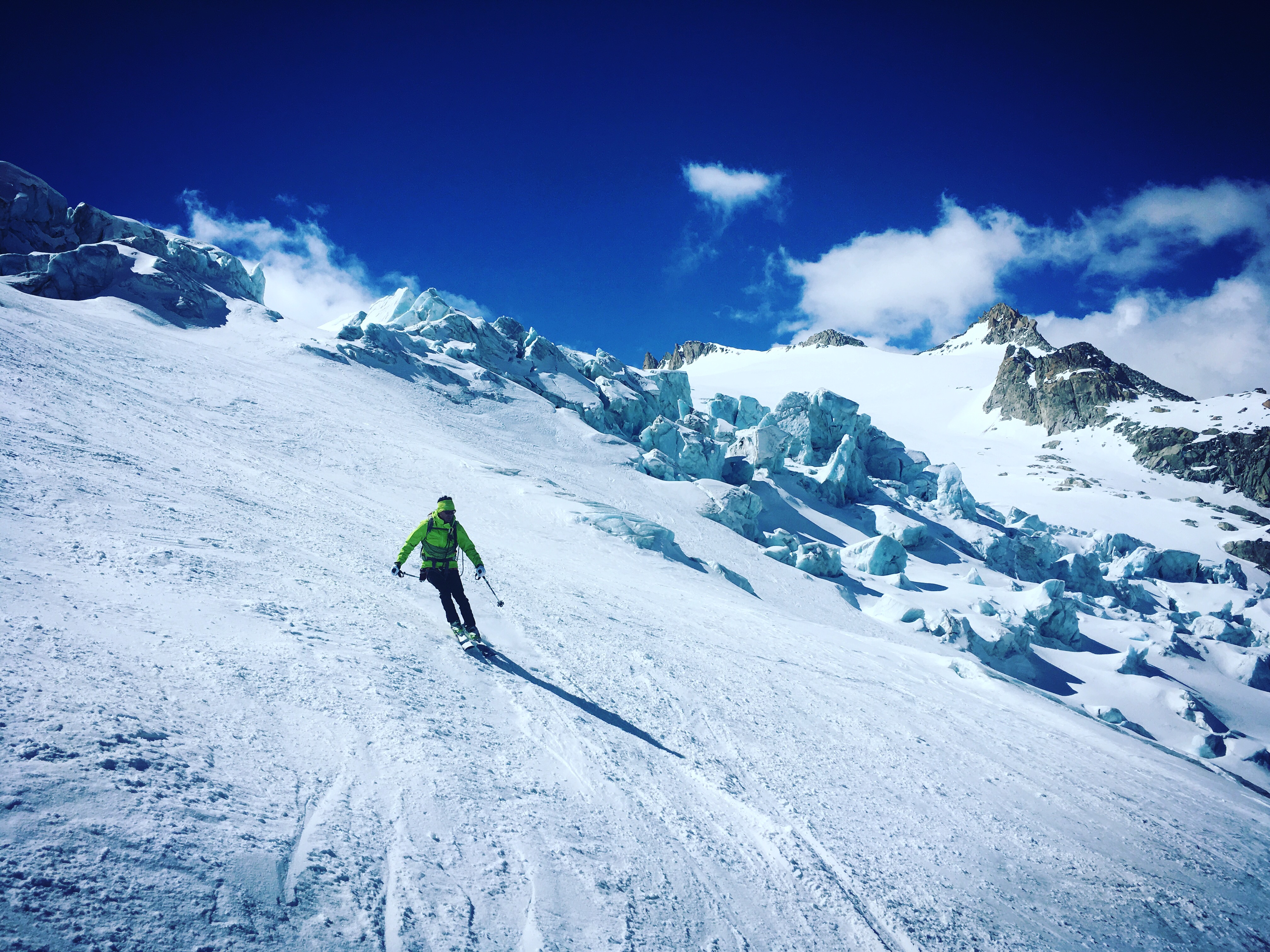 Descente glacier de Trient Cham Zermatt