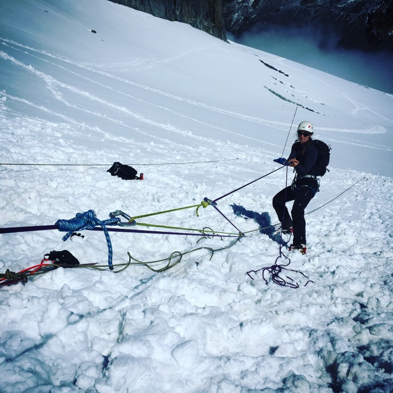 formation sécurité glacier chamoniarde Mont Blanc alpinisme