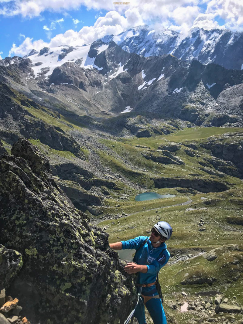 Les Oeillasses voie les Chauchons de Chéché escalade alpinisme Ruitor Vanoise lac Petit
