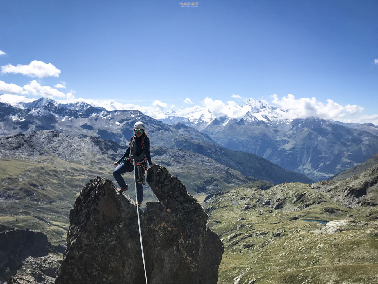 Les Oeillasses voie les Chauchons de Chéché escalade alpinisme Ruitor Vanoise lac Petit