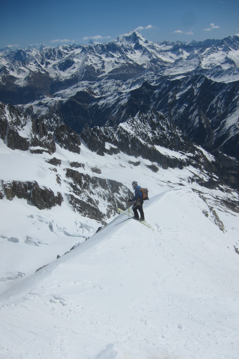 Col Supérieur du Tour Noir Couloir Est entrée 2