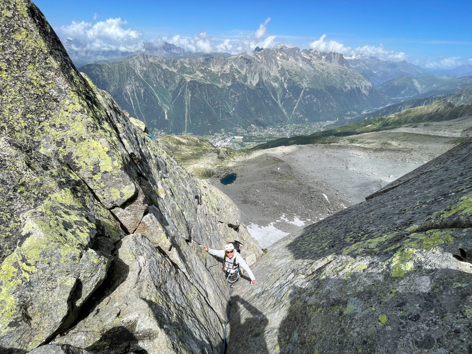 Mont Blanc aiguille du Peigne arête des Papillons alpinisme escalade Chamonix aiguille du Midi